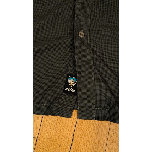 KUHL Ionik Eluxur Short Sleeve Shirt Mens XXL 2XL Grey Quick Dry Button Up NWOT - Picture 6 of 7
